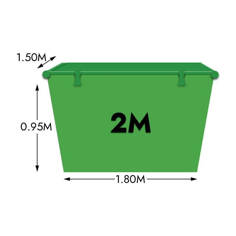 2 Meter Skip Bin